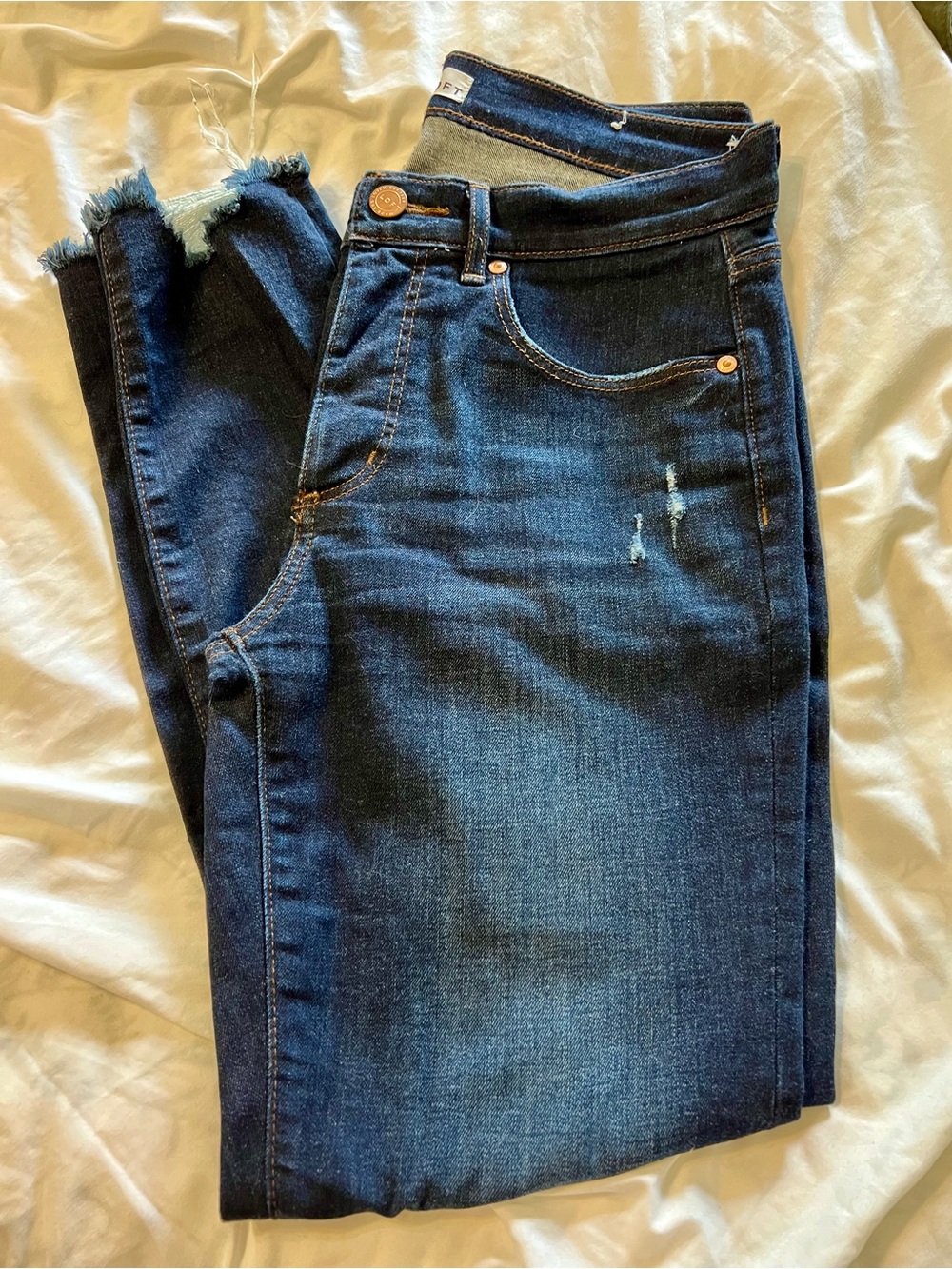 Loft Dark Wash Skinny Jeans